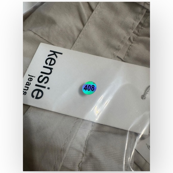 NWT Kensie High Rise Paperbag Shorts in Stone – Size 8/29 - Picture 8 of 8